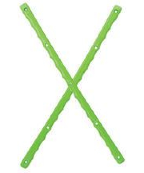 GREEN SERRATED RAILS
