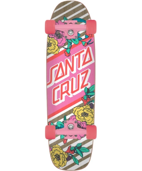 FLORAL STRIPE  8.4 X 29.4 STREET SKATE