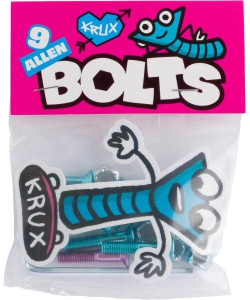 Krome Allen Hardware 1" Blue w/Pink