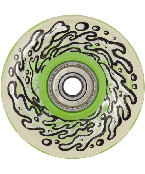 60MM LIGHT UPS W/GREEN LED AND BEARINGS OG SLIME 78A