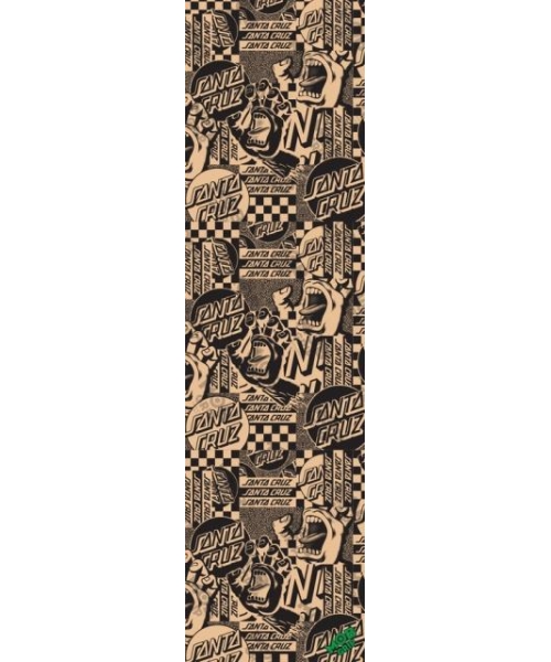 SANTA CRUZ FLIER COLLAGE CLEAR GRIP TAPE 9X33    1 SHEET