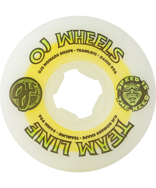54MM TEAM LINE ORIGINAL WHITE YELLOW/GREEN HARDLINE 99A