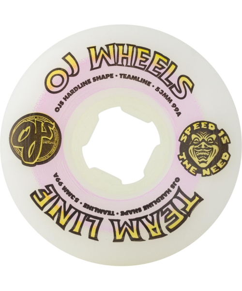 53MM TEAM LINE ORIGINAL WHITE PURPLE/YELLOW HARDLINE 99A