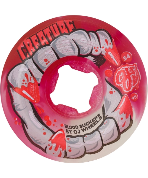 54MM DNA CURBSUCKERS BLOODSUCKERS RED CLEAR SWIRL 95A
