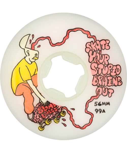 56MM STUPID BRAINS SPEED BALLS WHITE 99A