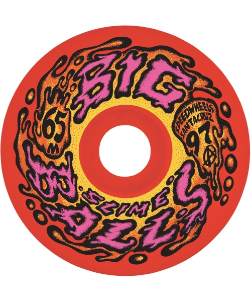 65MM BIG BALLS REISSUE RED 97A SLIME BALLS WHEELS
