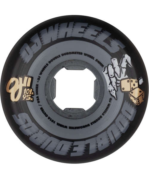 54MM DOUBLE DURO BLACK GRAY 101A/95A
