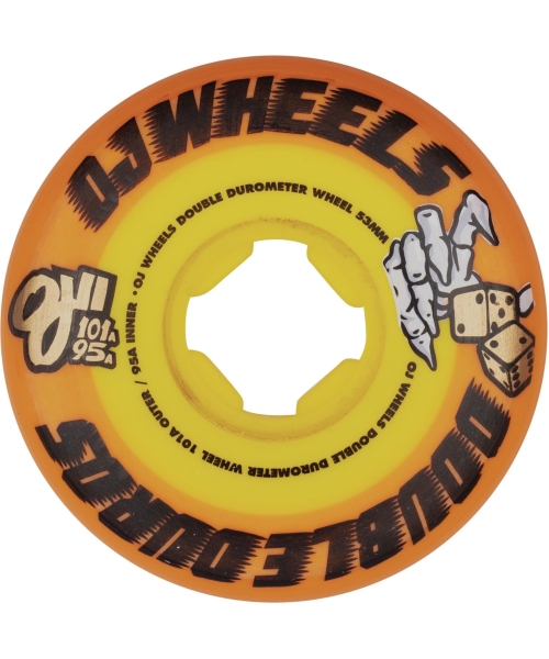 53MM DOUBLE DURO ORANGE YELLOW 101A/95A