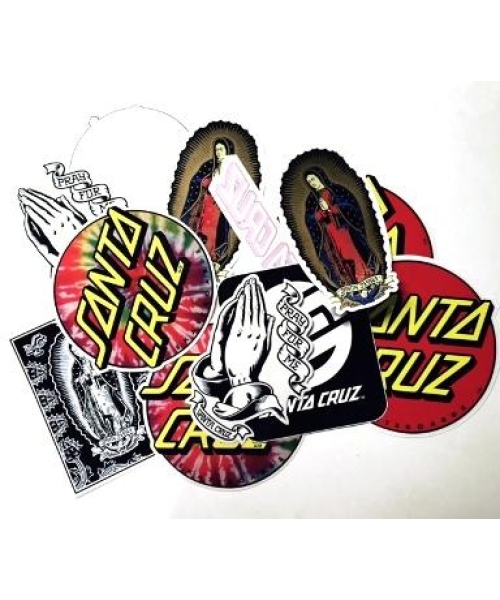STICKERS SANTA ASSORTED PACK 25