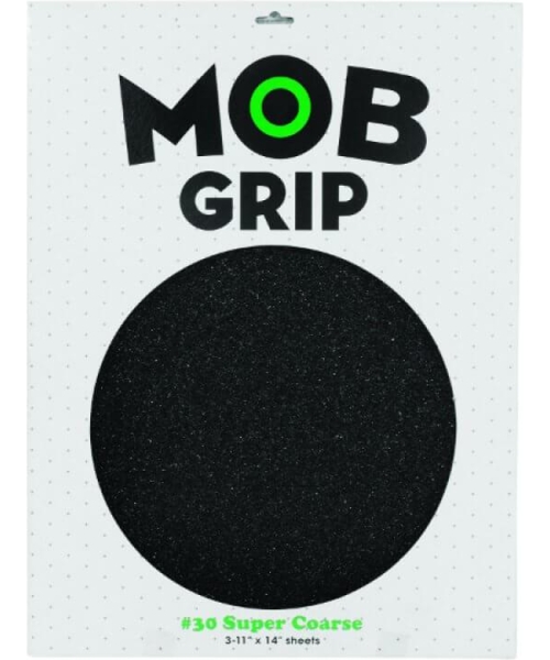 MOB SUPER COARSE LONGBOARD GRIP 11 X 14 BLACK    3 SHEET
