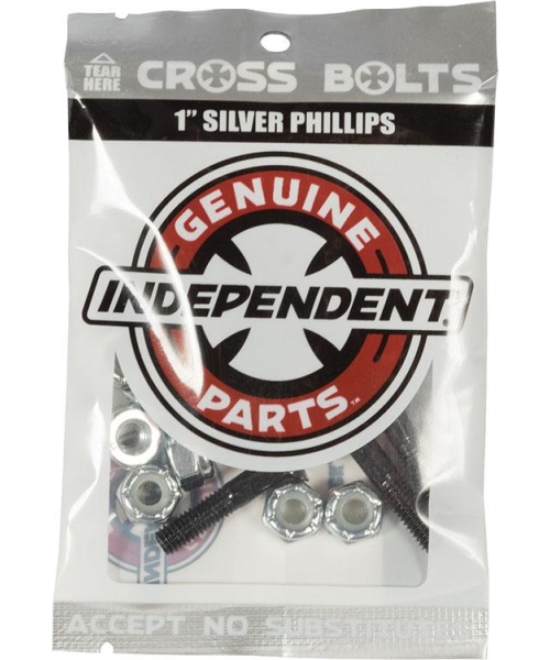 GENUINE PARTS PHILLIPS 1" BLACK/SILVER 1 SET