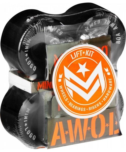 AWOL Lift Kit 63mm x 80 Black