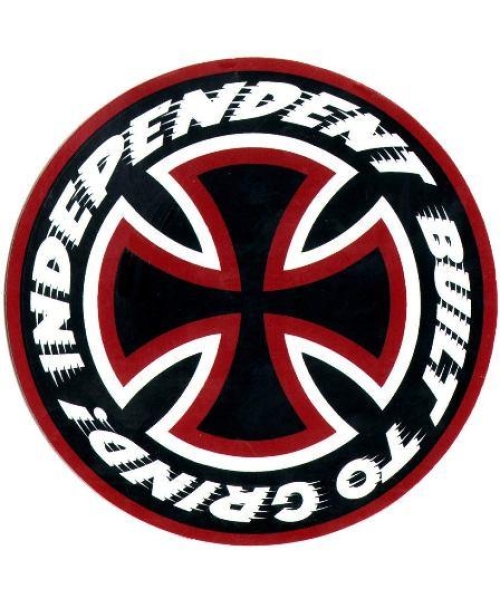 RED STICKER BUILT TO GRIND 15 CM
