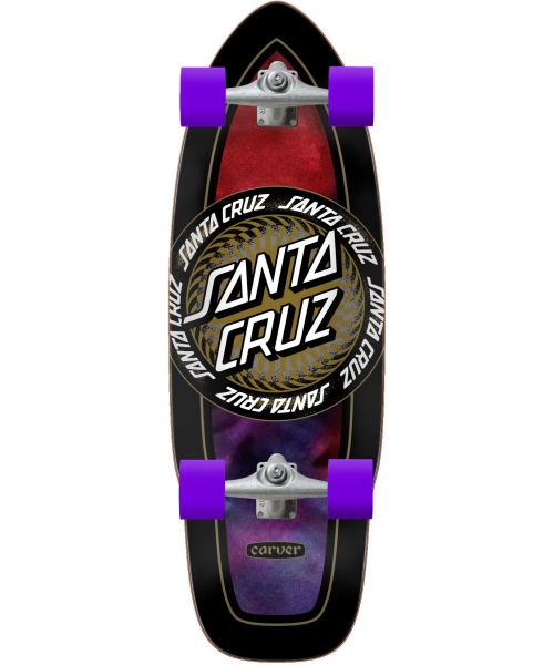 INFINITE RINGED DOT CUT BACK 9.75in x 29.95in CARVER SURF SKATE CRUZER