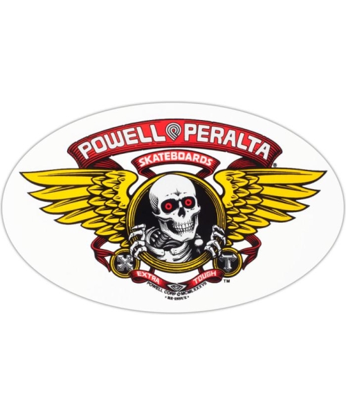 STICKER WINGED RIPPER RED 6.5"
